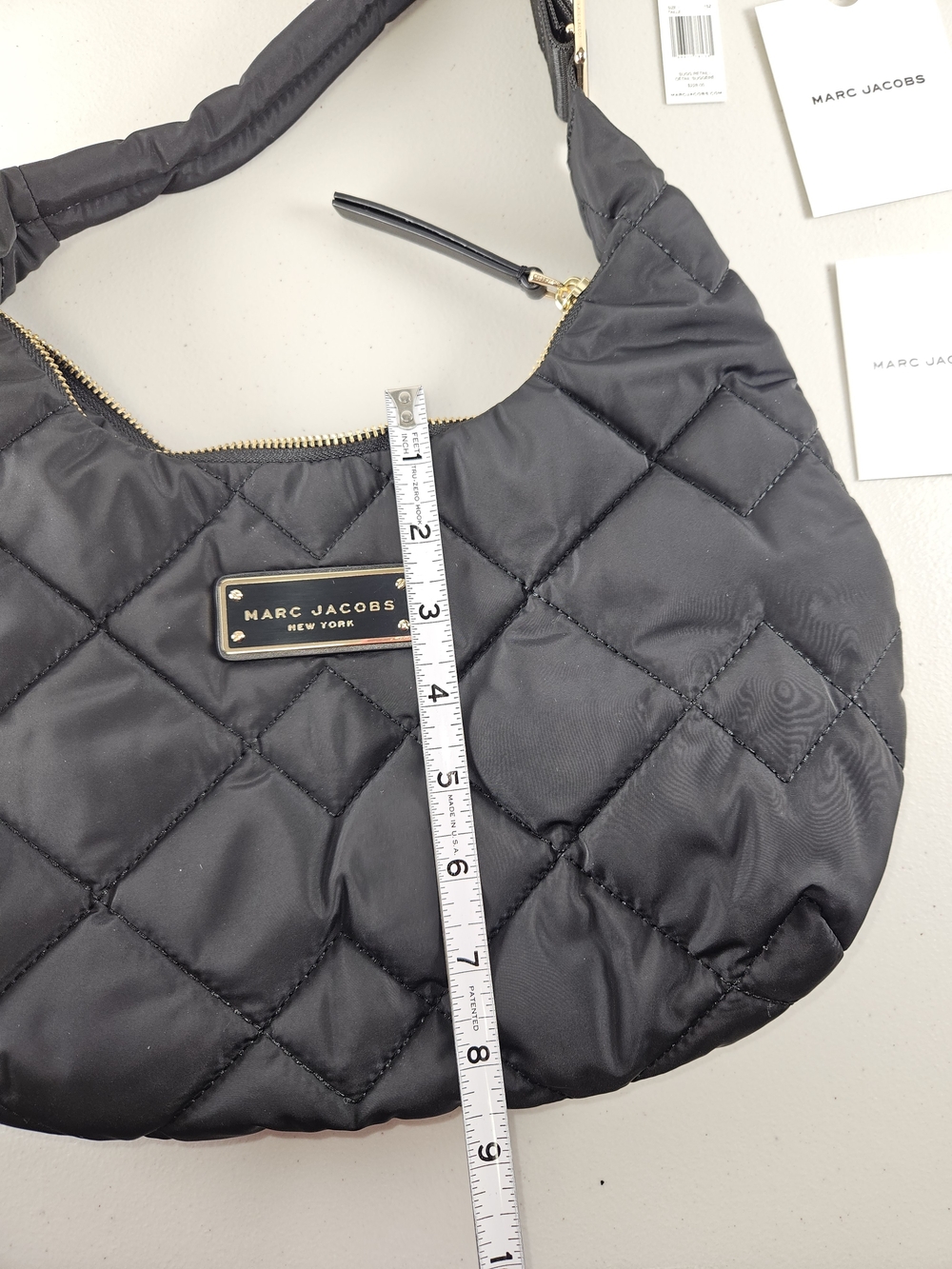 NWT Marc Jacobs Black Quilted Shoulder Bag - Picture 14 of 15